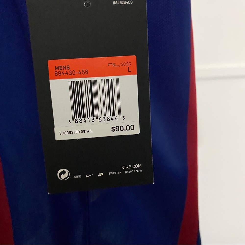 New Nike Dri-Fit FC Barcelona Home Soccer Jersey L - Picture 8 of 10